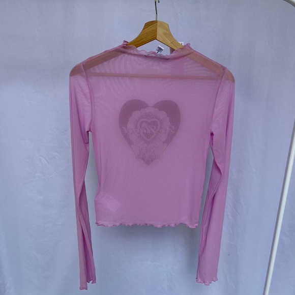 Pink Mesh Urban Outfitters BNWT Blouse - Picture 3 of 4